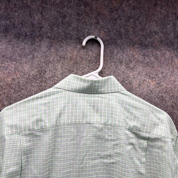 Tommy Bahama Shirt Men 15.5 34/35 Teal Green Casual Button Down Preppy Gingham - Picture 12 of 13